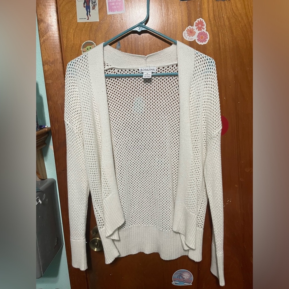 White cardigan lightweight